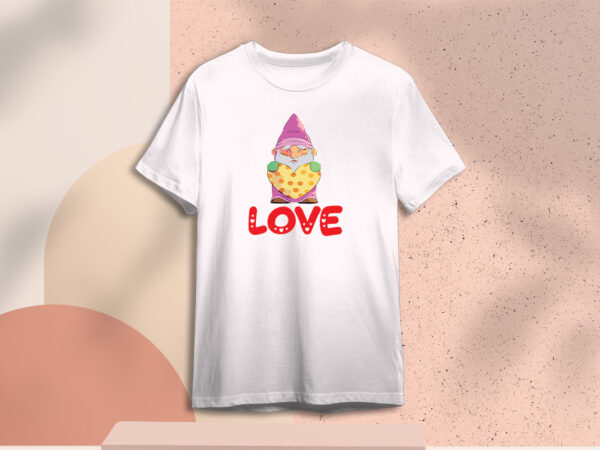 Valentines day gift, love gnome vector svg diy crafts svg files for cricut, silhouette sublimation files