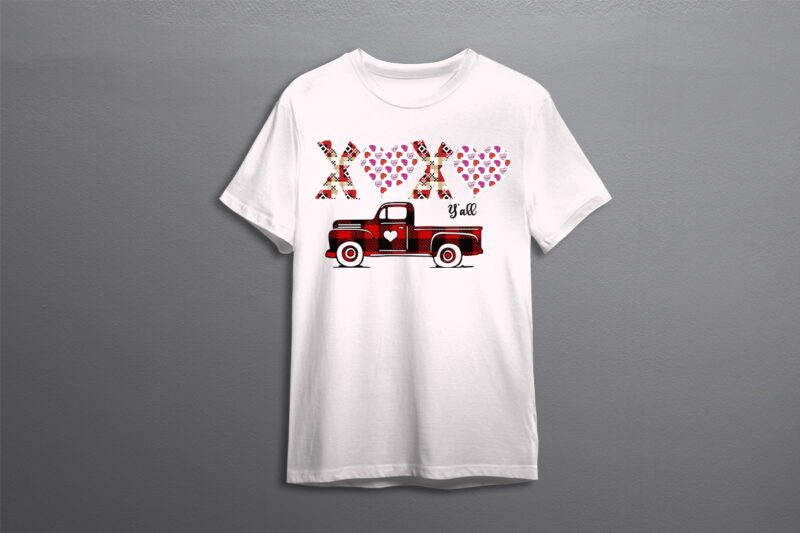 Valentine Truck Gift, Xoxo You All Diy Crafts Svg Files For Cricut, Silhouette Sublimation Files