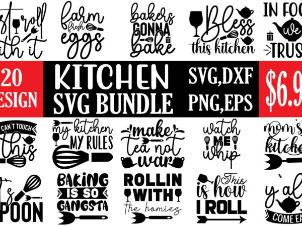 Kitchen svg bundle t shirt vector art