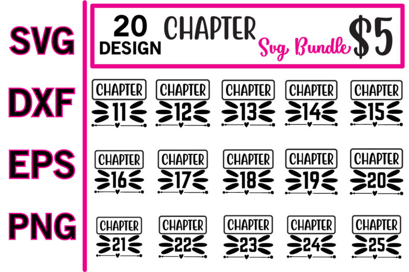 Chapter svg bundle