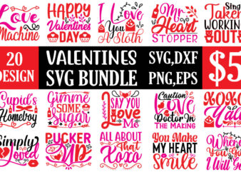 Valentines svg bundle