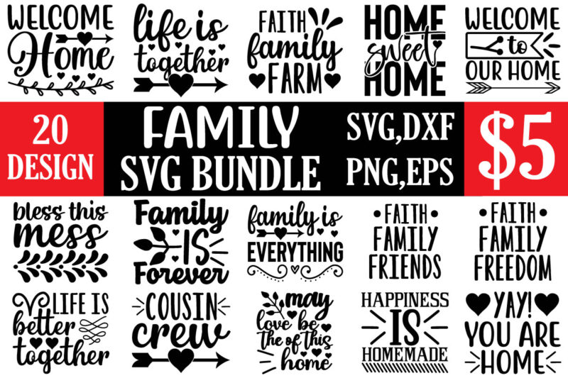 family svg bundle