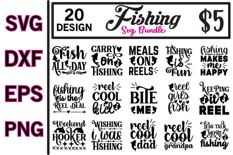 fishing svg bundle - Buy t-shirt designs