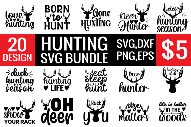 Hunting svg bundle