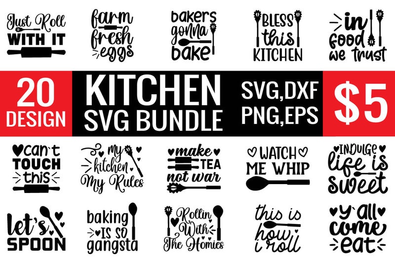 Kitchen Svg Bundle - Buy T-shirt Designs