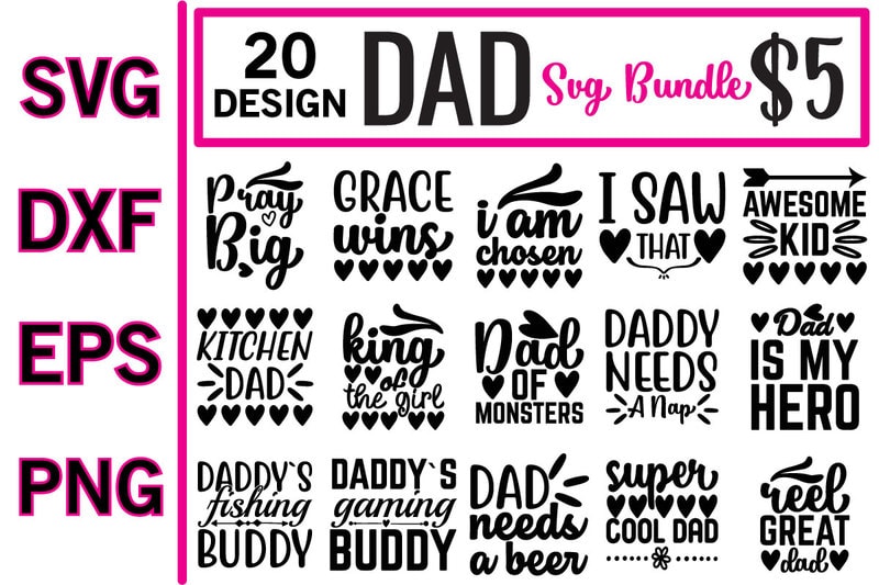 dad svg bundle - Buy t-shirt designs