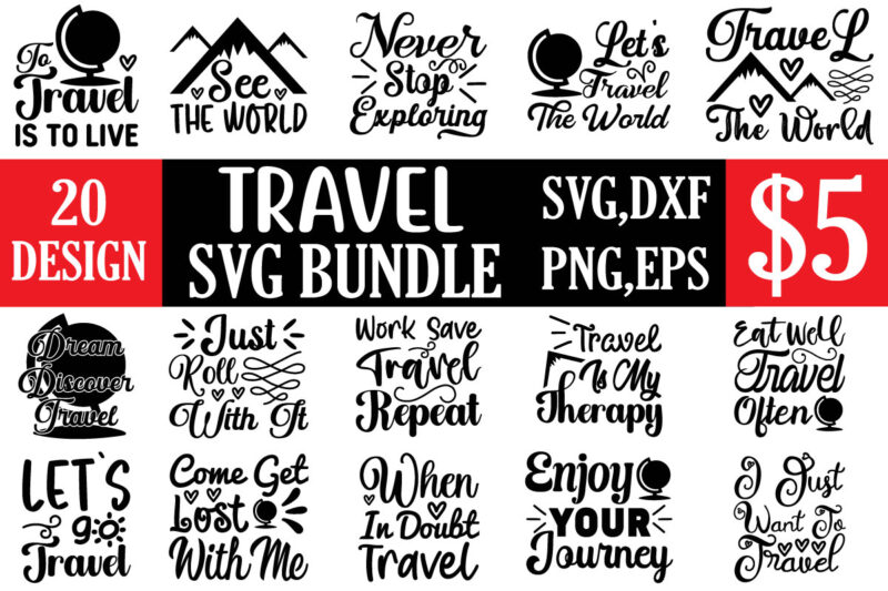 Travel svg bundle