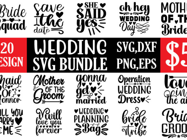 Wedding svg bundle t shirt design for sale