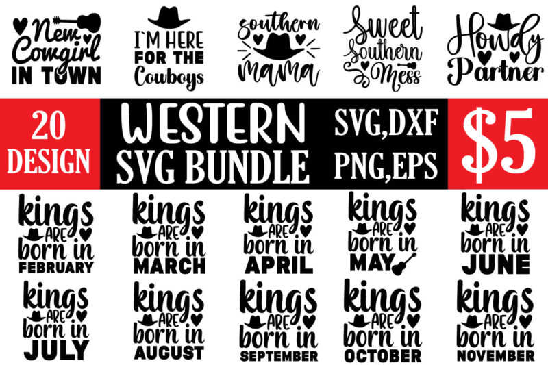 Western svg bundle