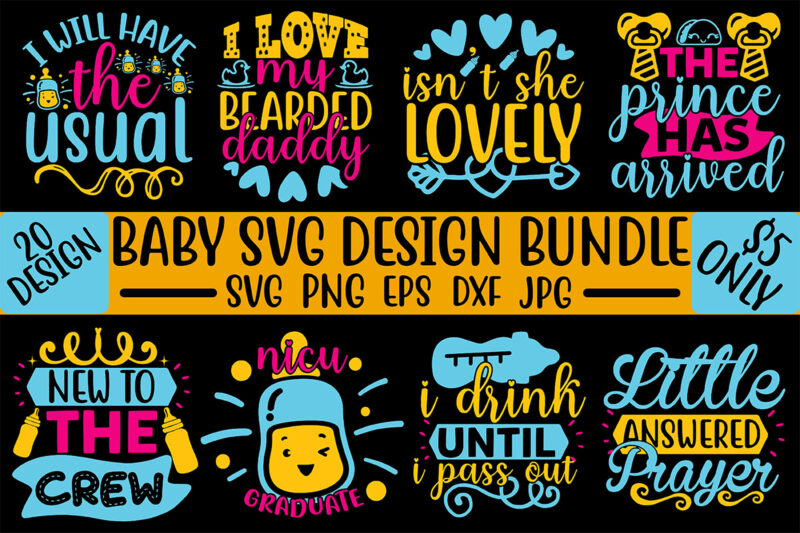 Baby Svg Design Bundle