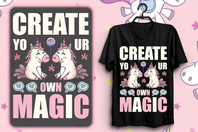 Unicorn T-shirt Design Bundle