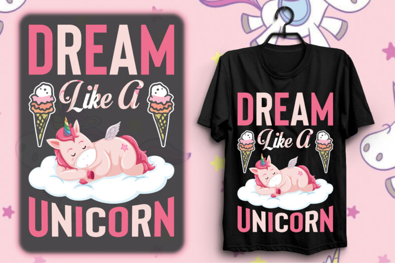 Unicorn T-shirt Design Bundle