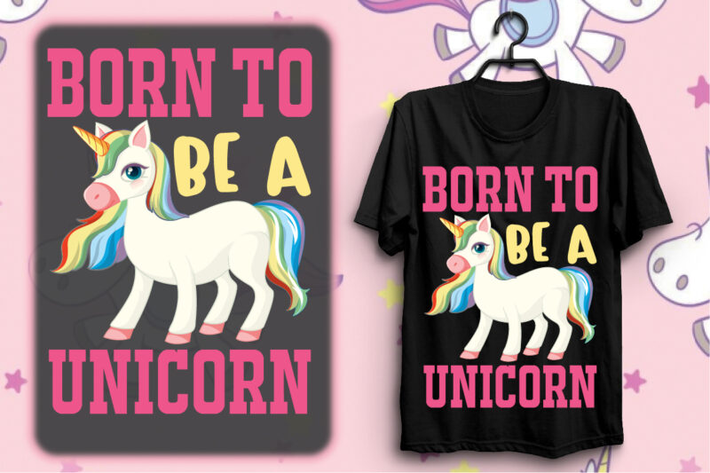 Unicorn T-shirt Design Bundle