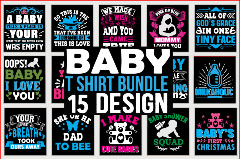 Baby SVG T shirt Design Bundle