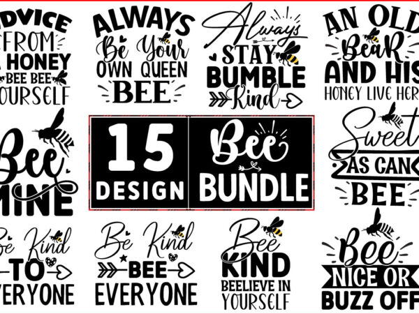 Bee svg t shirt design bundle