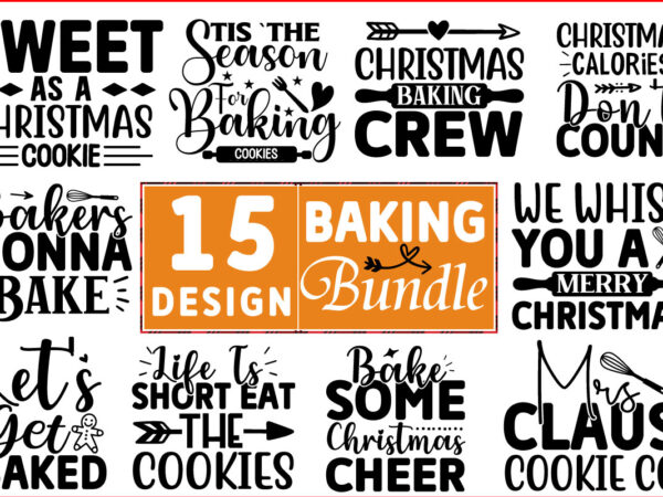 Baking svg t shirt design bundle