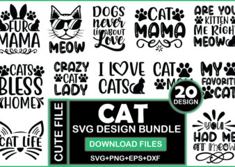 Cat Svg Design Bundle