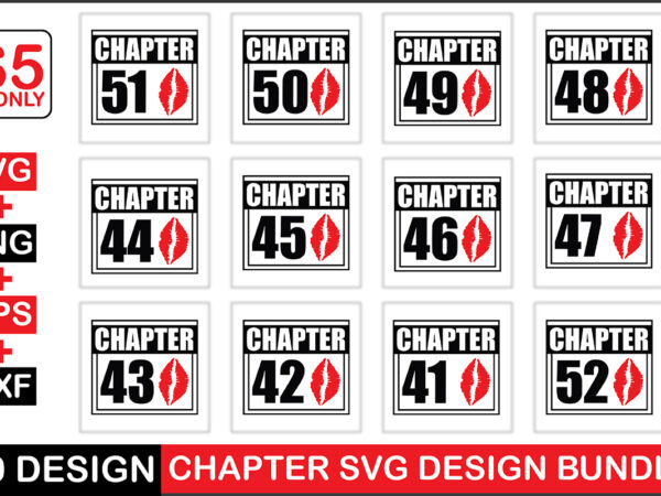 Chapter svg design bundle