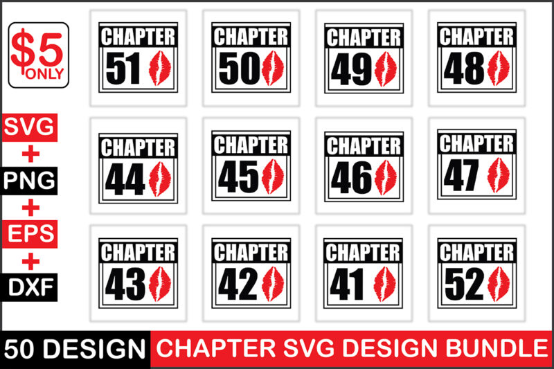 Chapter Svg Design Bundle