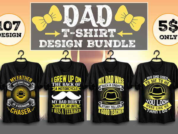 Dad t-shirt design bundle