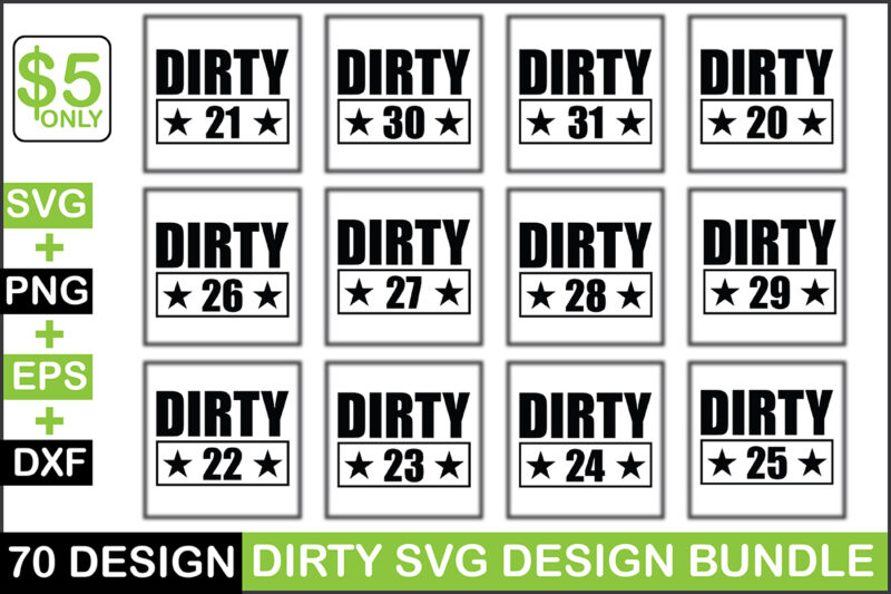 Dirty Svg Design Bundle