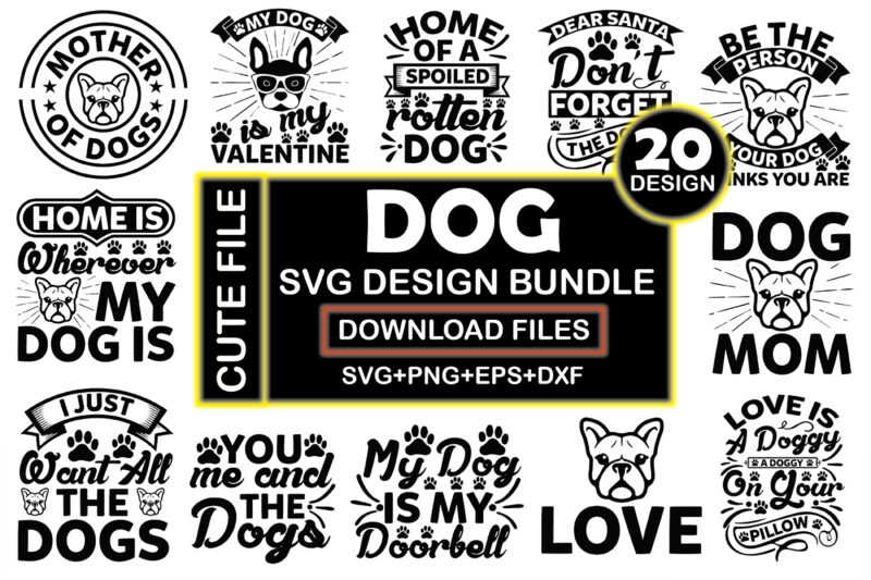 Dog Svg Design Bundle