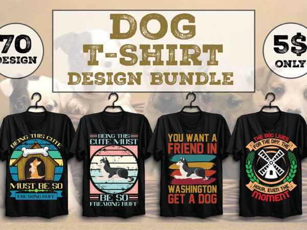 Dog t-shirt design bundle