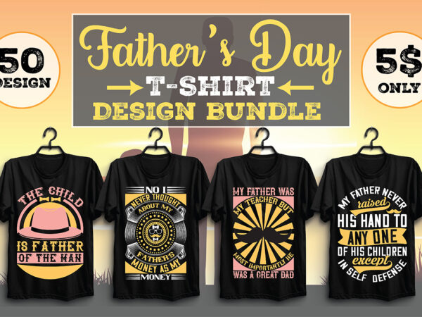 Father’s day t-shirt design bundle