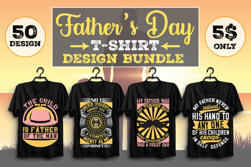 Father’s Day T-shirt Design Bundle