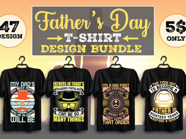 Father’s day t-shirt design bundle