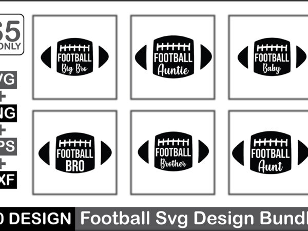 Football svg design bundle