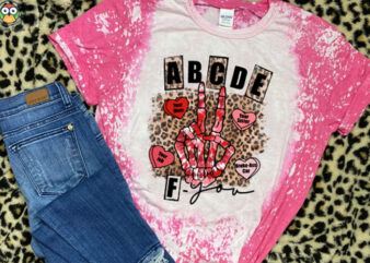 ABCDEFU Valentine Sublimation Design