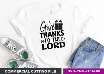 Give thanks to the lord SVG