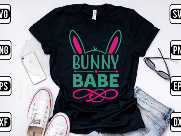 Bunny babe t shirt template