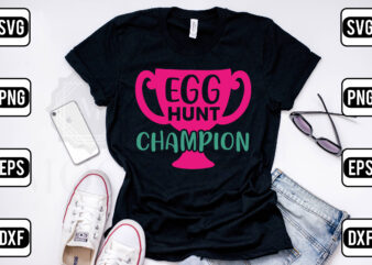 Egg Hunt Champion vector clipart