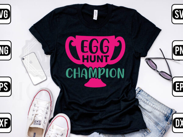 Egg hunt champion vector clipart