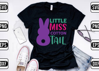 Little Miss Cotton Tail t shirt vector graphic