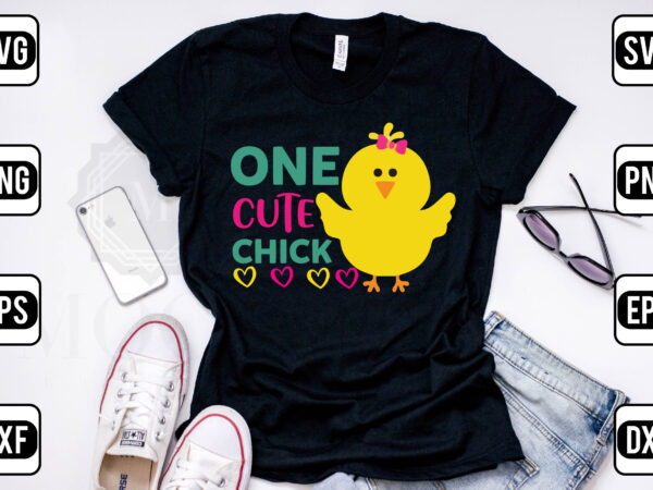 One cute chick t shirt design online