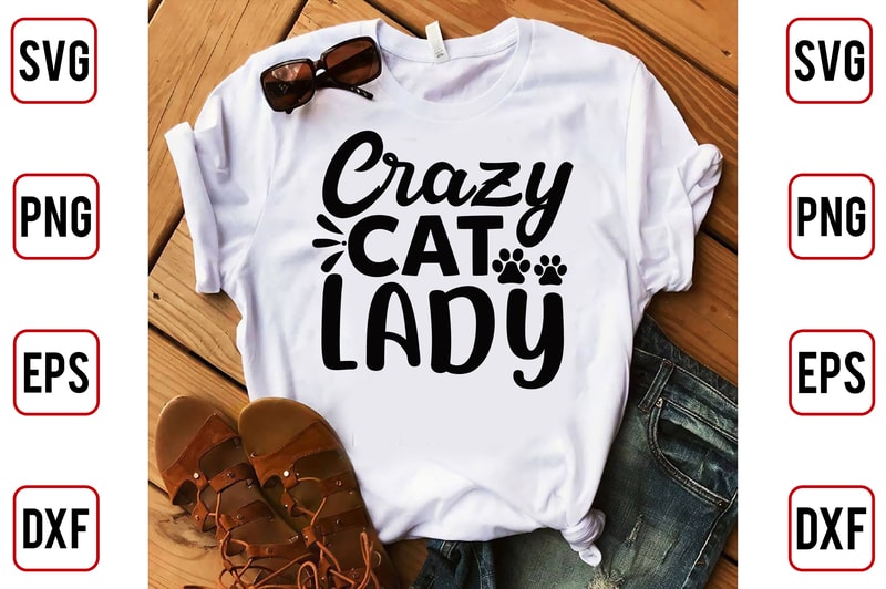 Crazy Cat Lady - Buy t-shirt designs