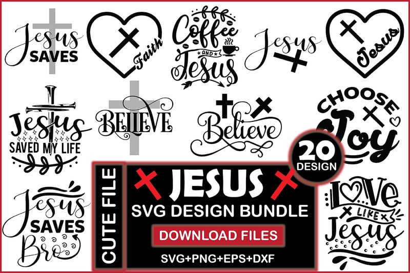 Jesus Svg Design Bundle - Buy t-shirt designs