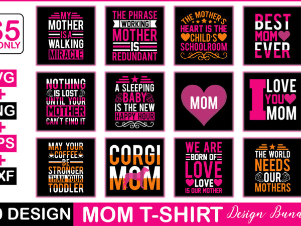 Mom t-shirt design bundle