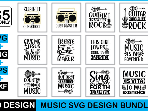 Music svg design bundle