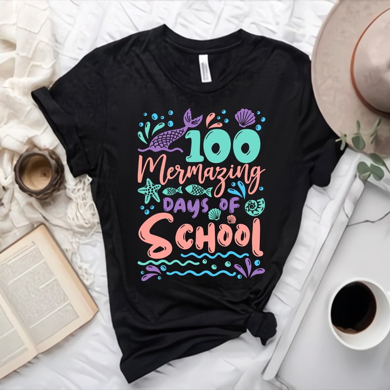 100 Mermazing Days Of School Svg, Mermaid 100th Day Svg, Days Of School ...