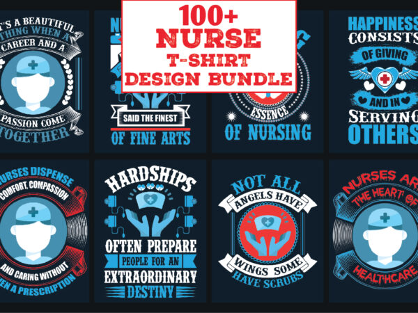 Nurse t-shirt design bundle