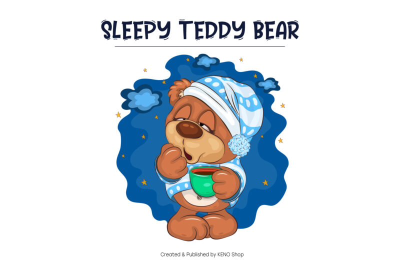 Set of Cartoon Teddy Bears 03. T-Shirt.