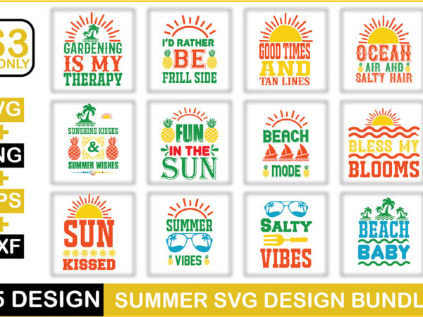 Summer svg design bundle