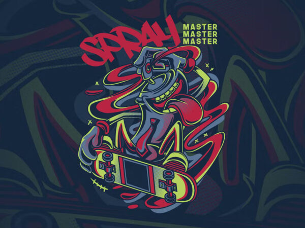 Spray master t-shirt design vector