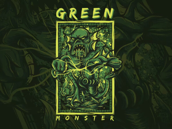 Green monster - Buy t-shirt designs