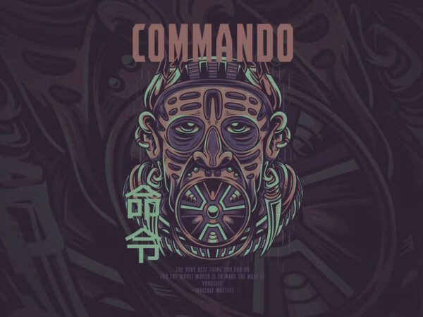 Commando t-shirt design