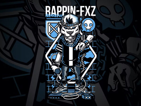 Rappin fxz t-shirt design illustration